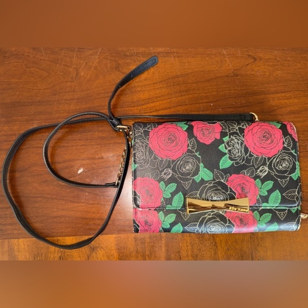 Betsey Johnson Floral Crossbody Bag